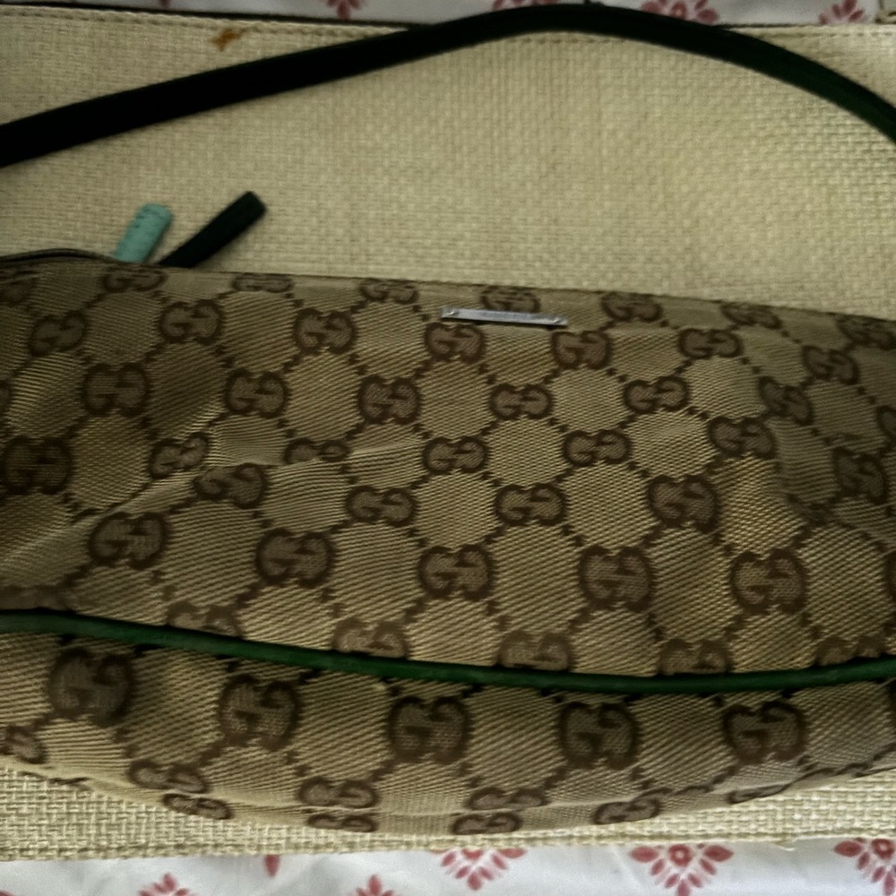 Gucci Beige Monogram Clutch
